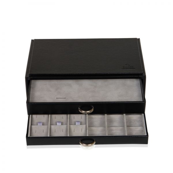 Jewelry Box Vario / Ring & Ear stud Box - Black