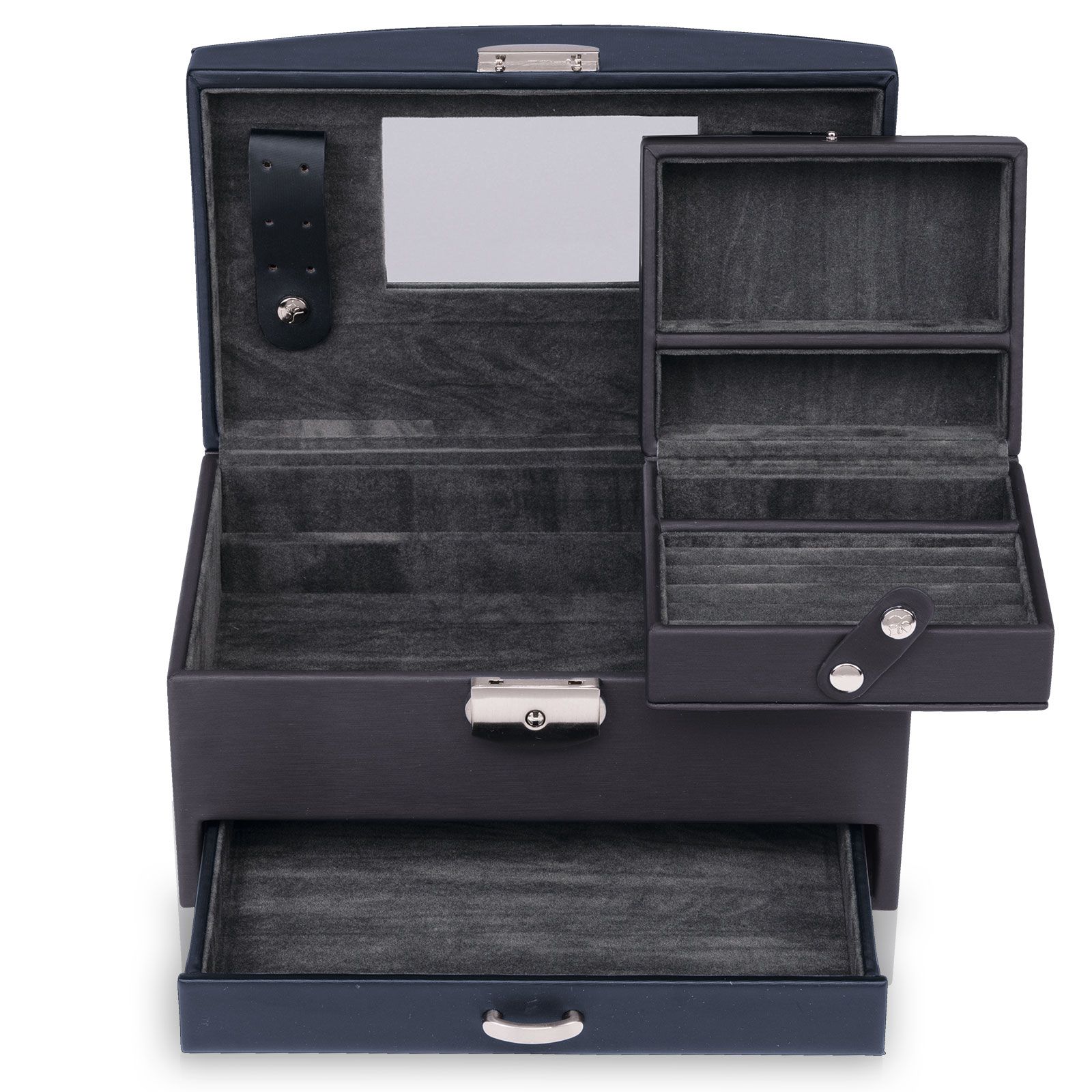 Windrose Jewelry Case Shape - Blue Grey L
