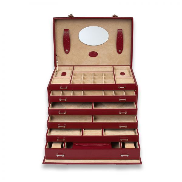 Jewelry Box Merino 4 - Red