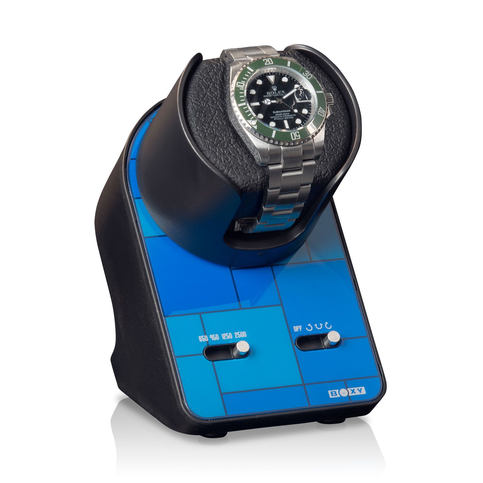 Beco Watch Winder Boxy BLDC Nightstand Single - Blue