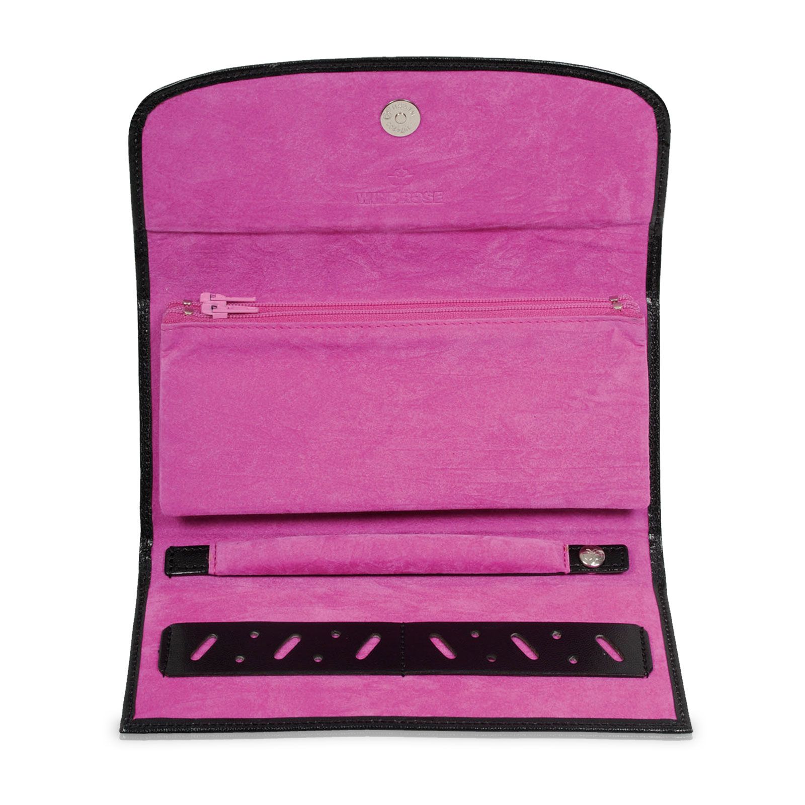 Windrose Jewelry Pouch Merino Moda - Black M