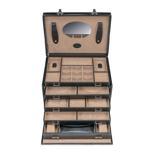 Jewelry Case Merino 8 - Black