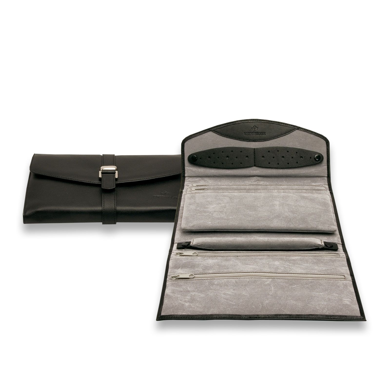 Windrose Jewelry Case Nappa 3 - Black