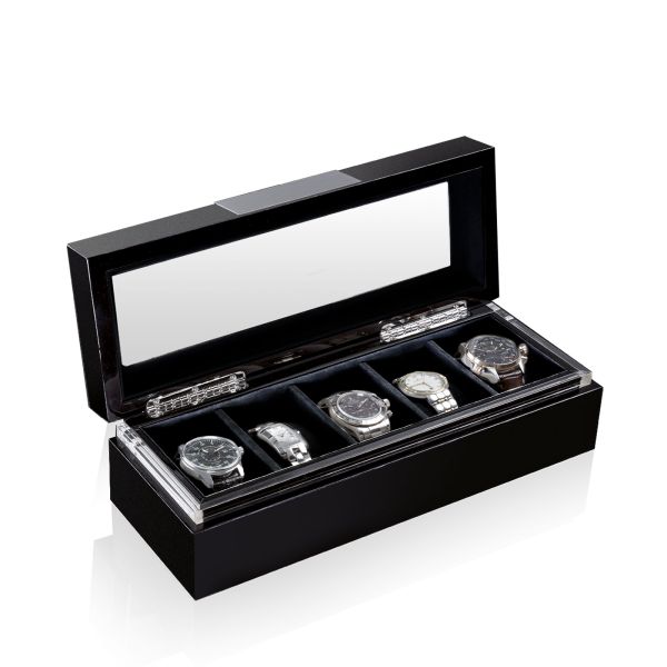 Boîte à Montre Executive 5 - Noir/Noir