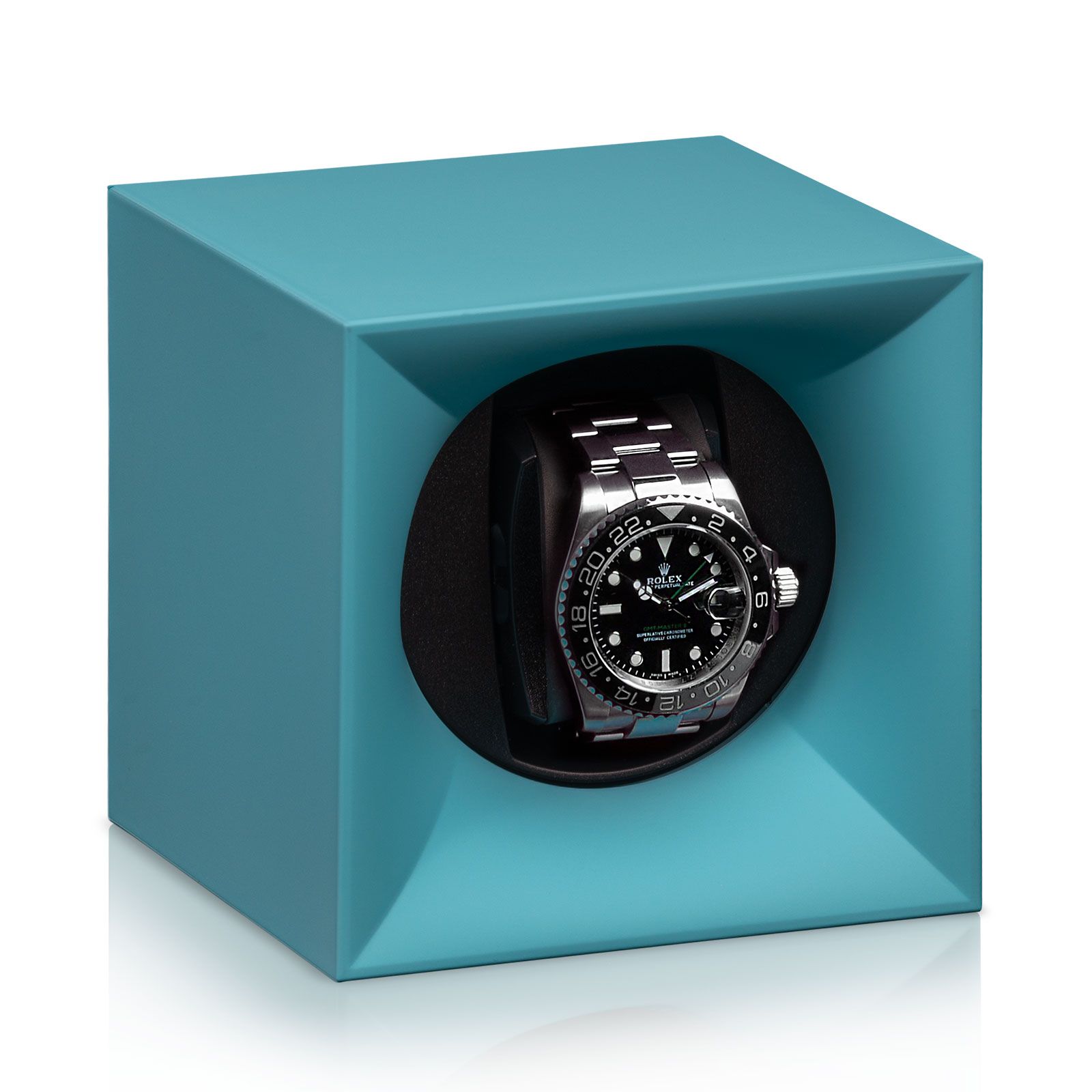 Swiss Kubik Watch Winder Starterbox Abs - Aqua Blue