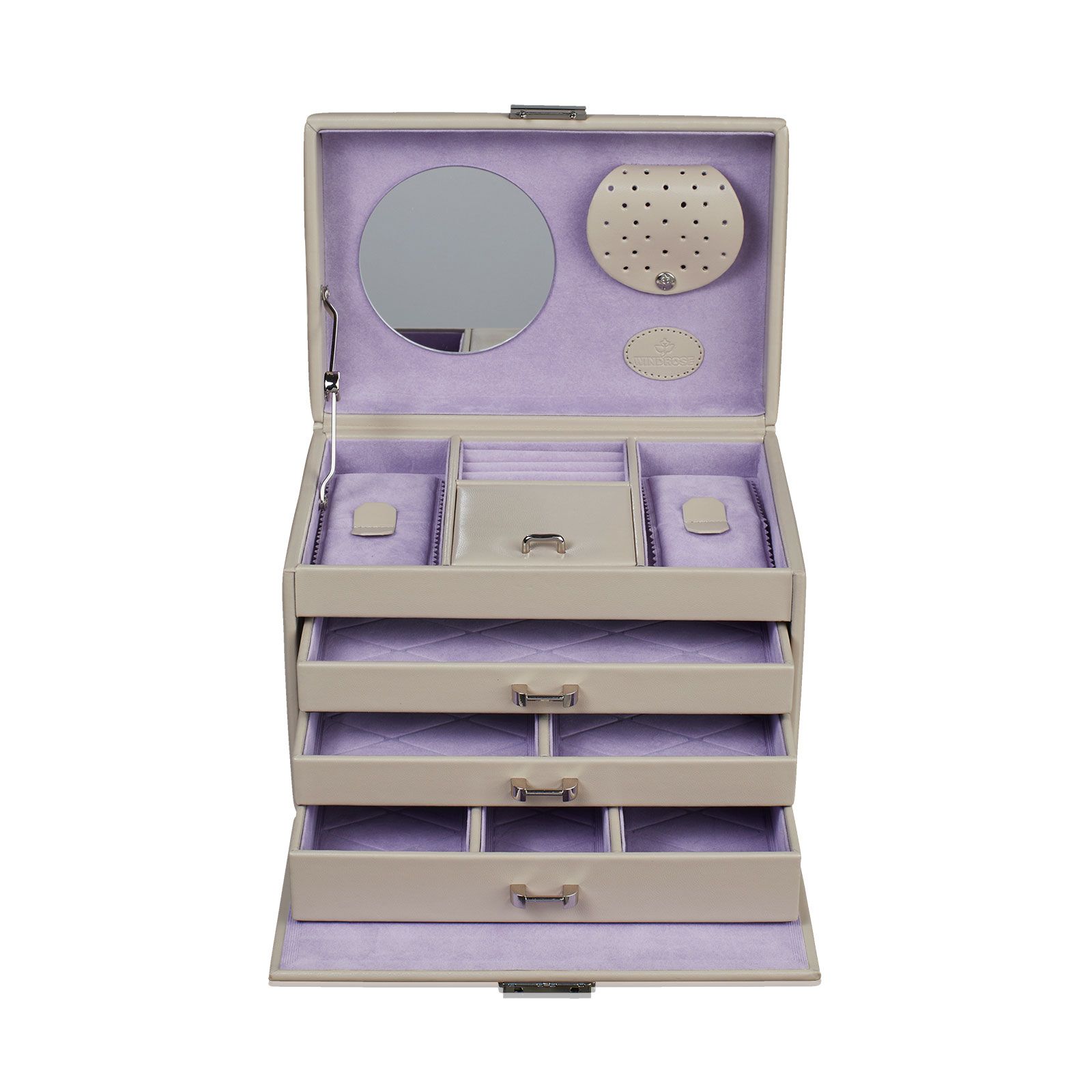 Windrose Jewelry case Merino Moda - Beige