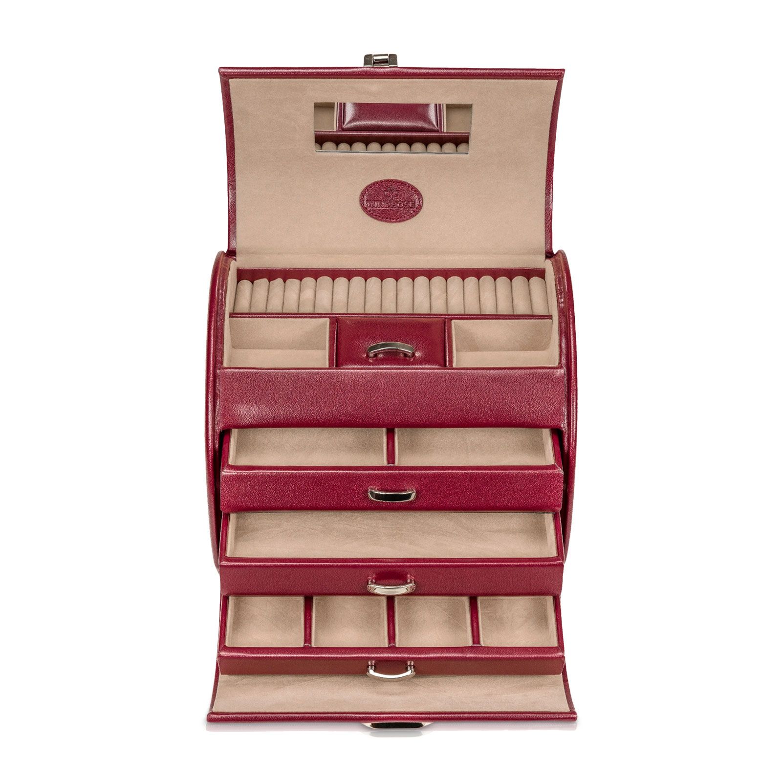 Windrose Jewelry case Merino - Red