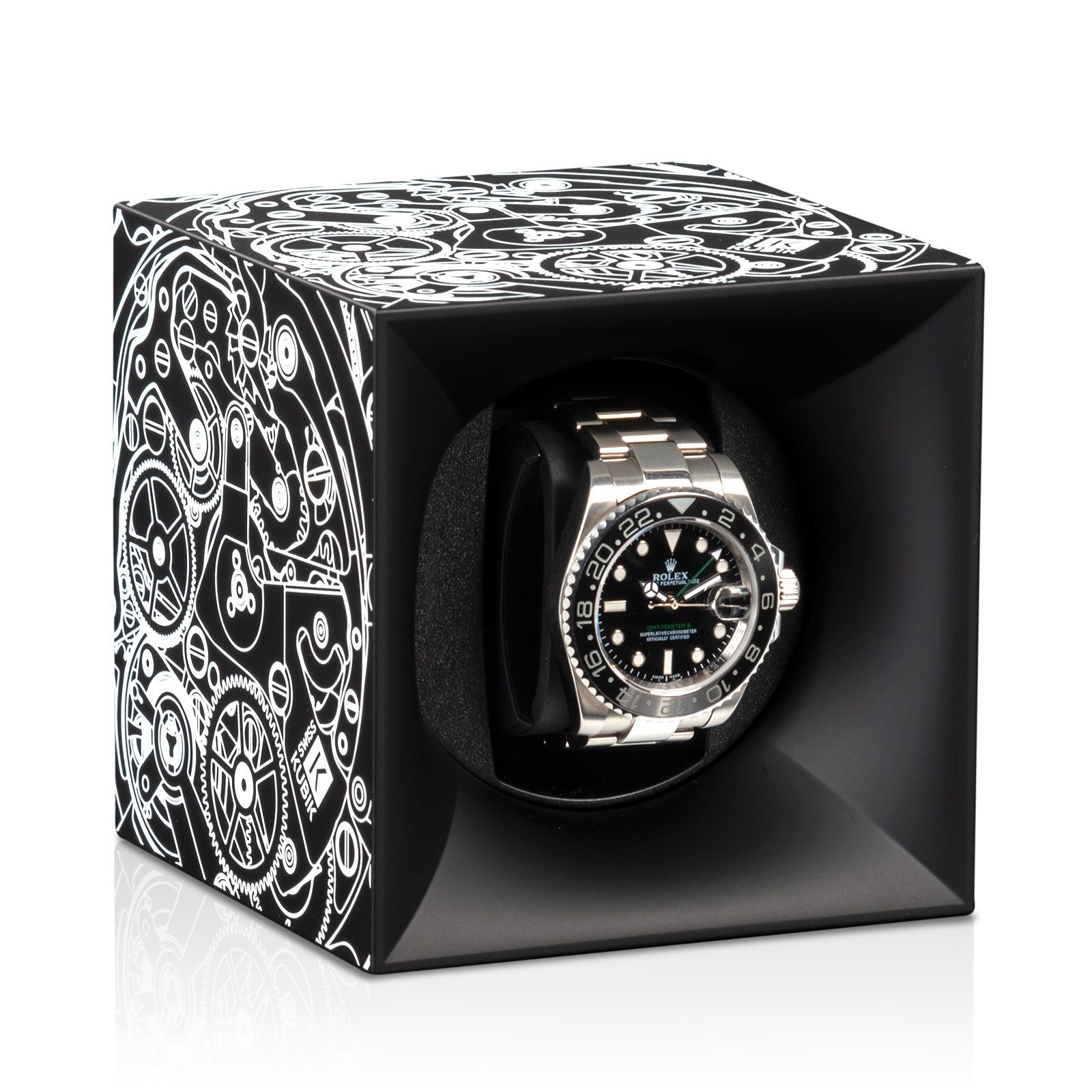 Swiss Kubik Watch Winder Starterbox Abs Movement - White