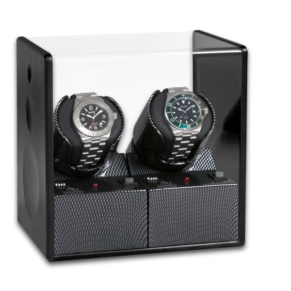 Watch Winder Satin Carbon 2 (without Power Supply)