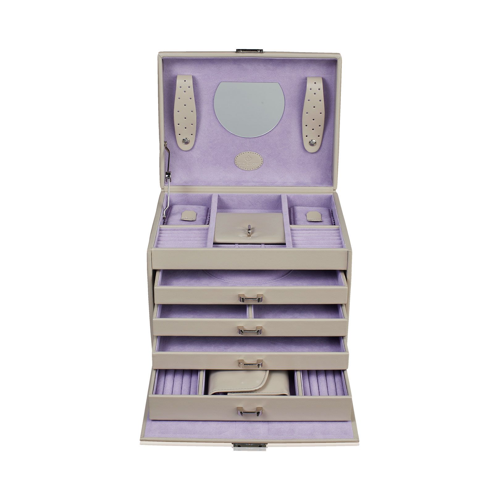 Windrose Jewelry case Merino Moda - Beige