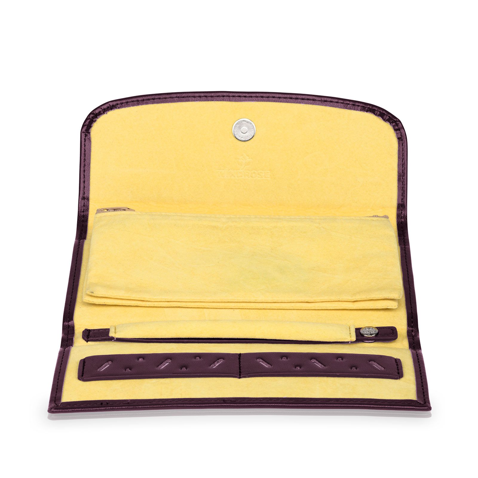 Windrose Jewelry Pouch Merino Moda - Aubergine M