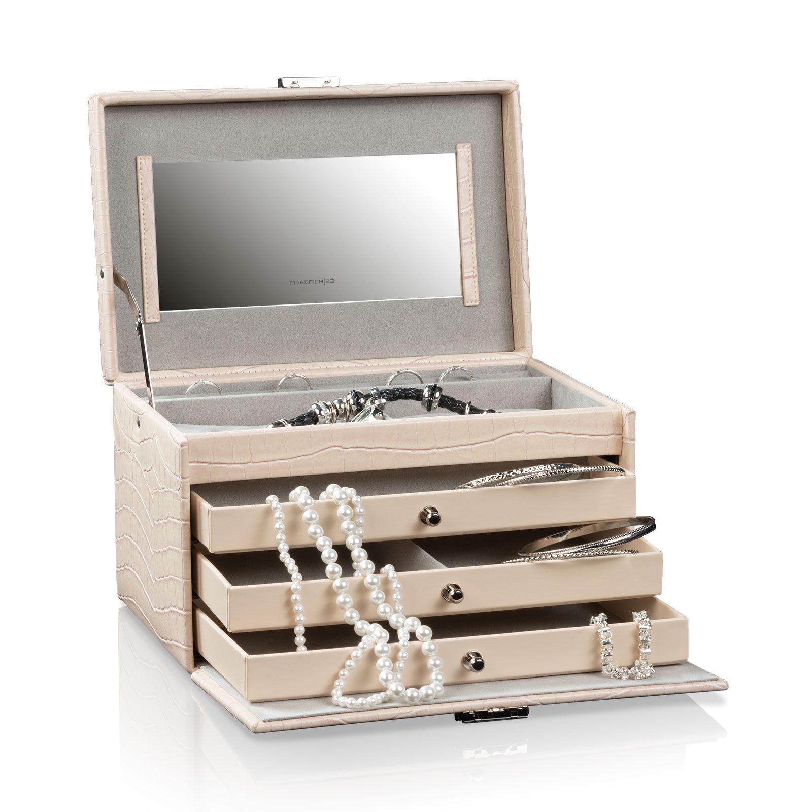 Friedrich23 Jewelry box Jolie 2.0 - Red Leather