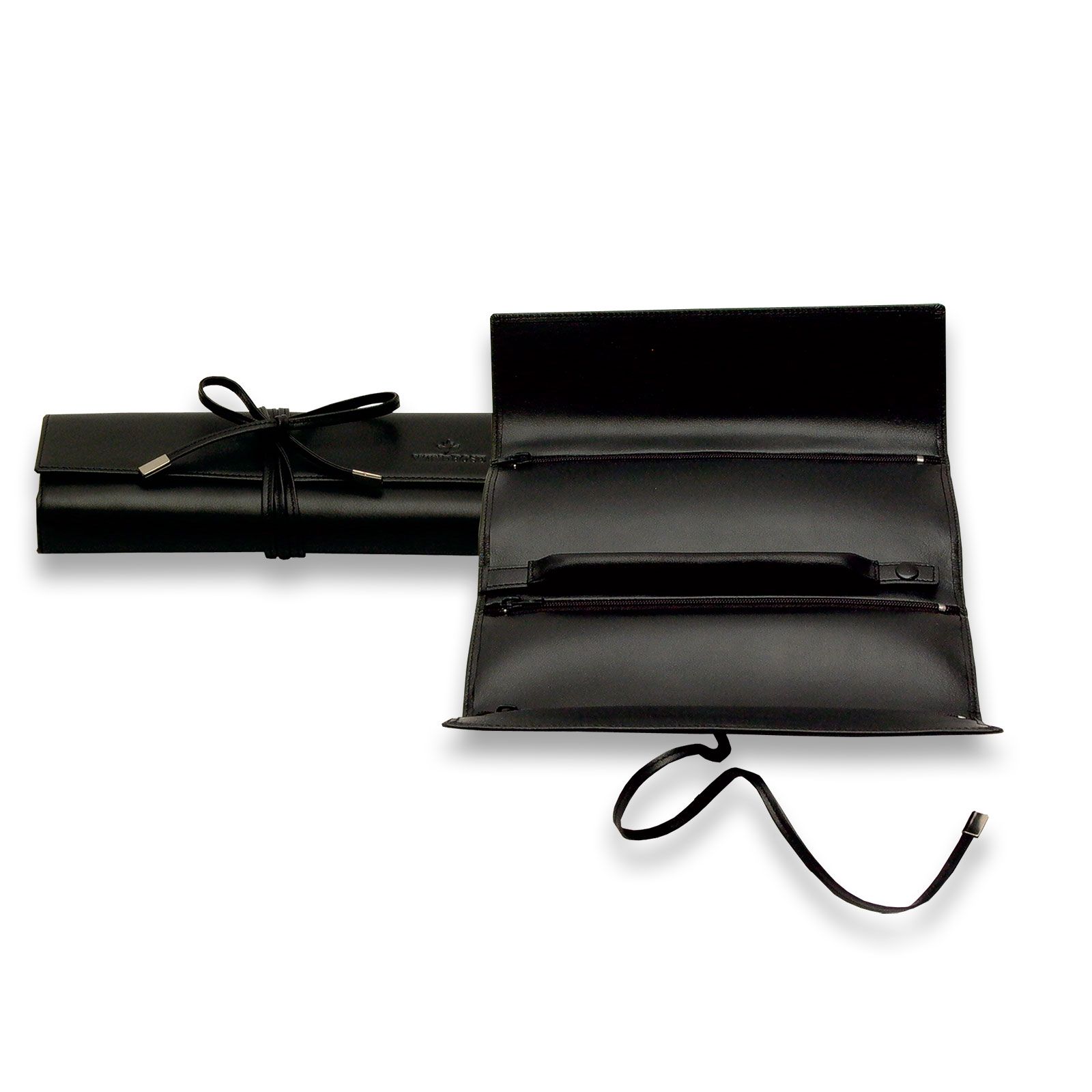 Windrose Jewelry Roll Nappa 2 - Black Small