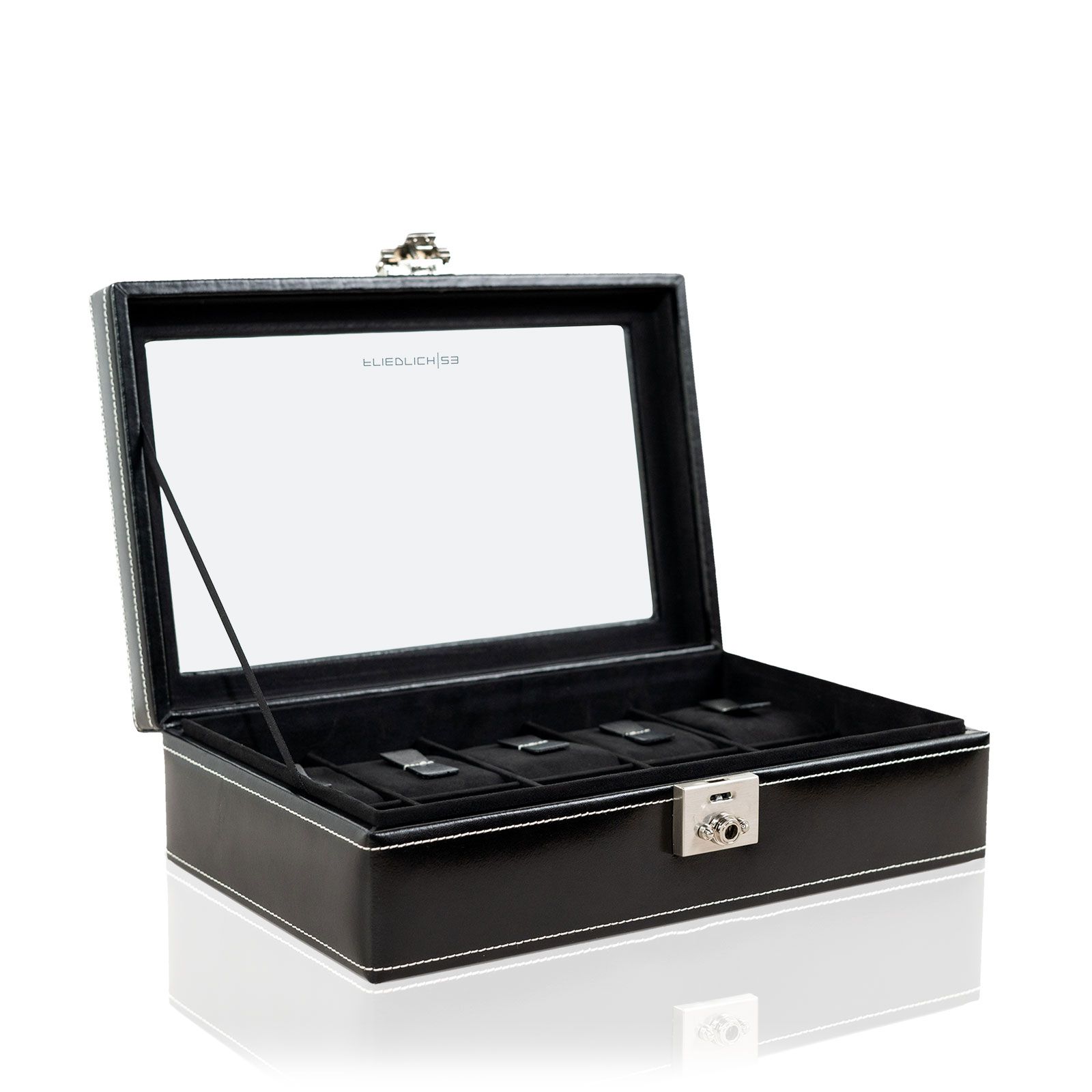 Friedrich23 Watch Case London for 10 Watches with Window - Black