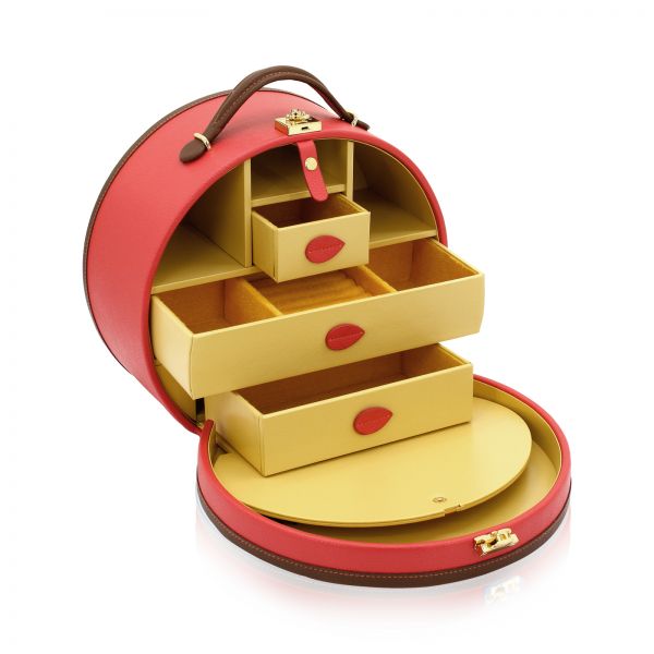 Cosmetic Jewelry Case Ascot - Coral