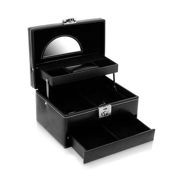 Joyero London M - Negro/Plata