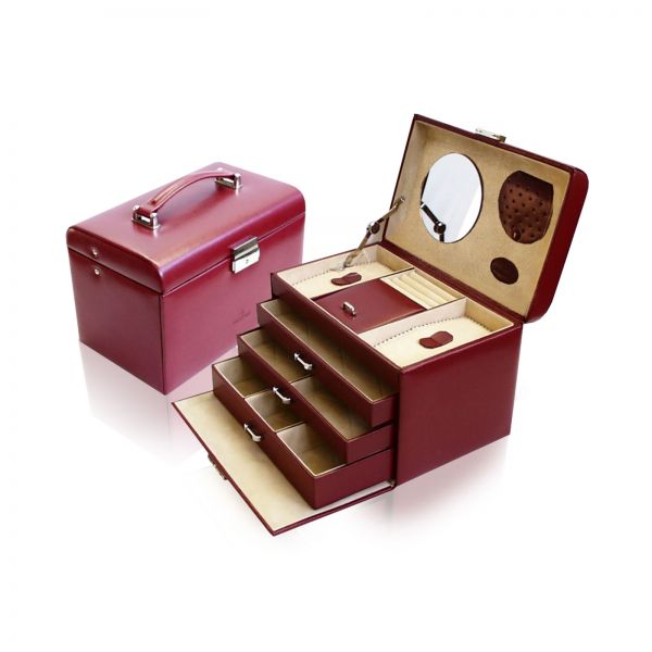 Jewelry Box Merino 9 - Red