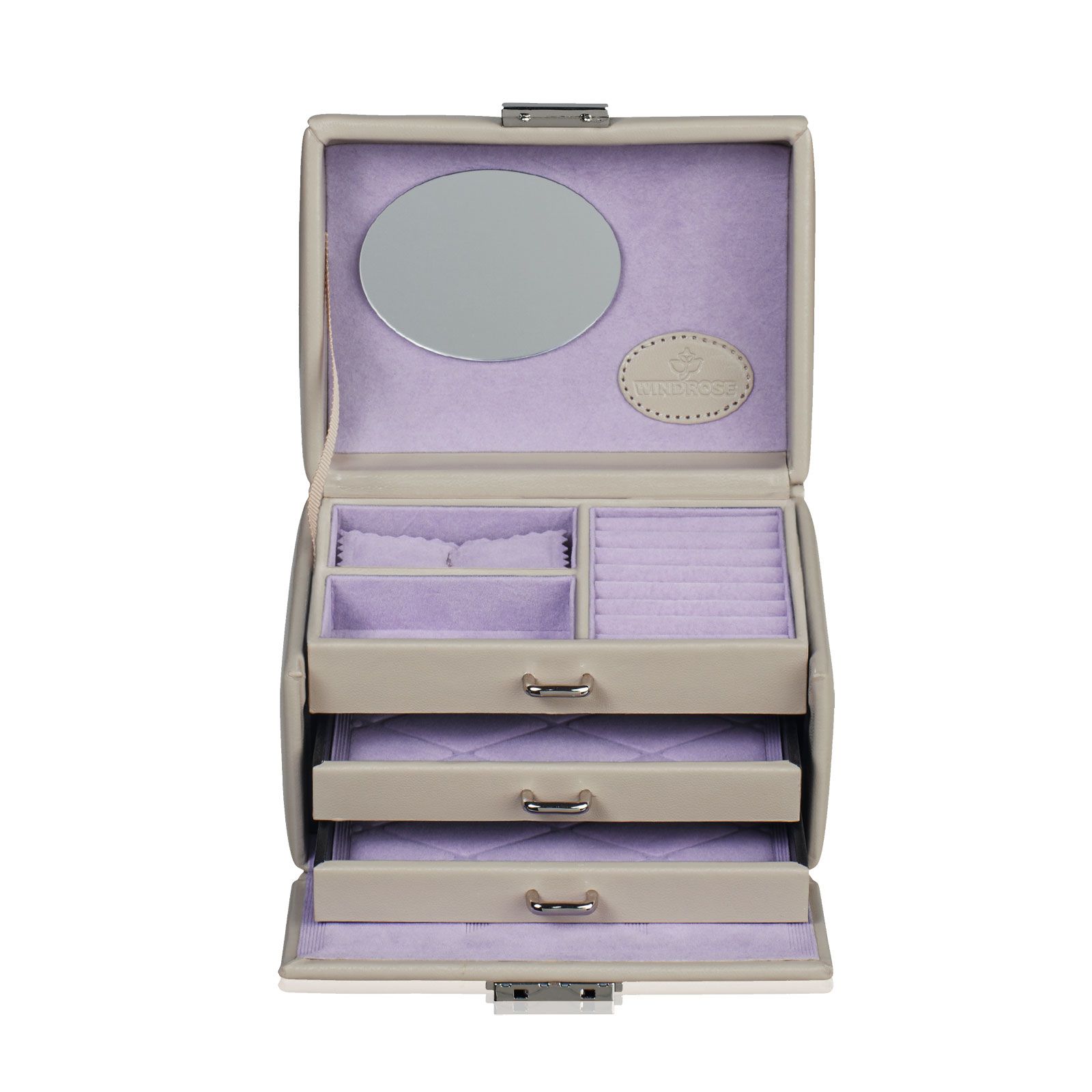 Windrose Jewelry case small Merino Moda - Beige