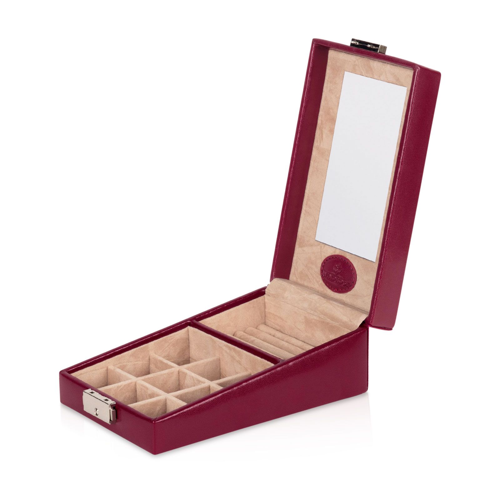 Windrose Small jewelry case Merino - Red
