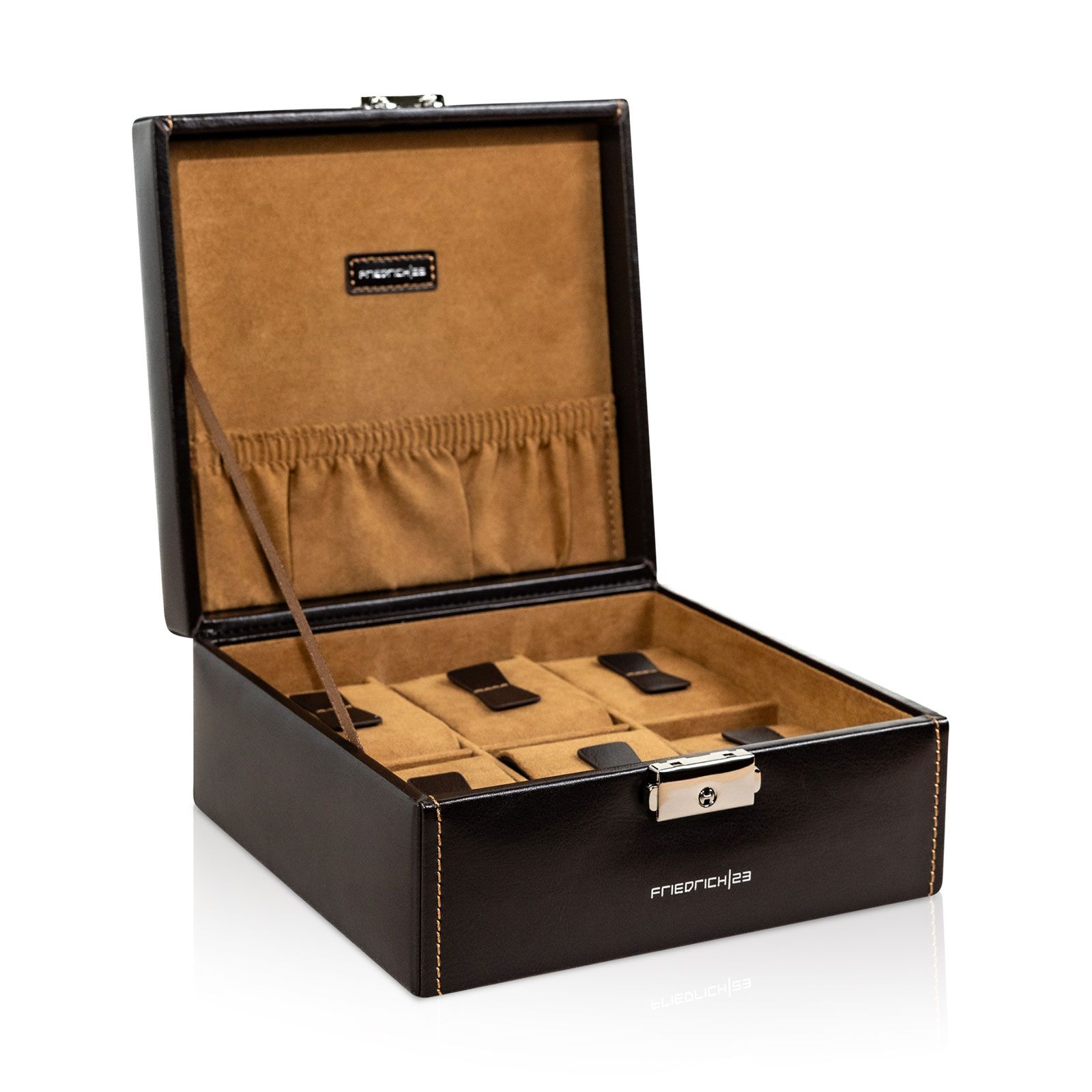 Friedrich23 Bond Watch Case for 6 Watches - Brown