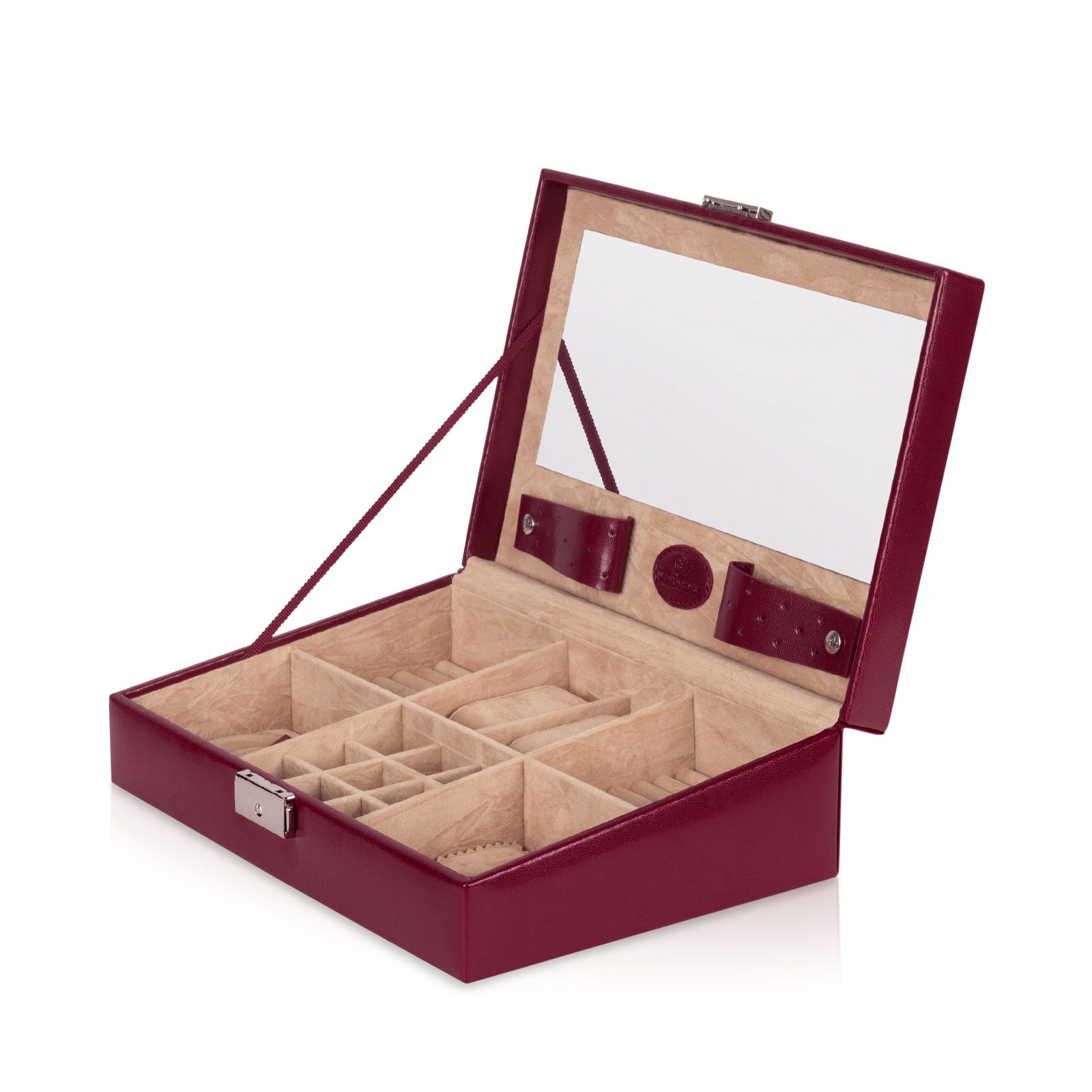 Windrose Jewelry Case Merino - Red