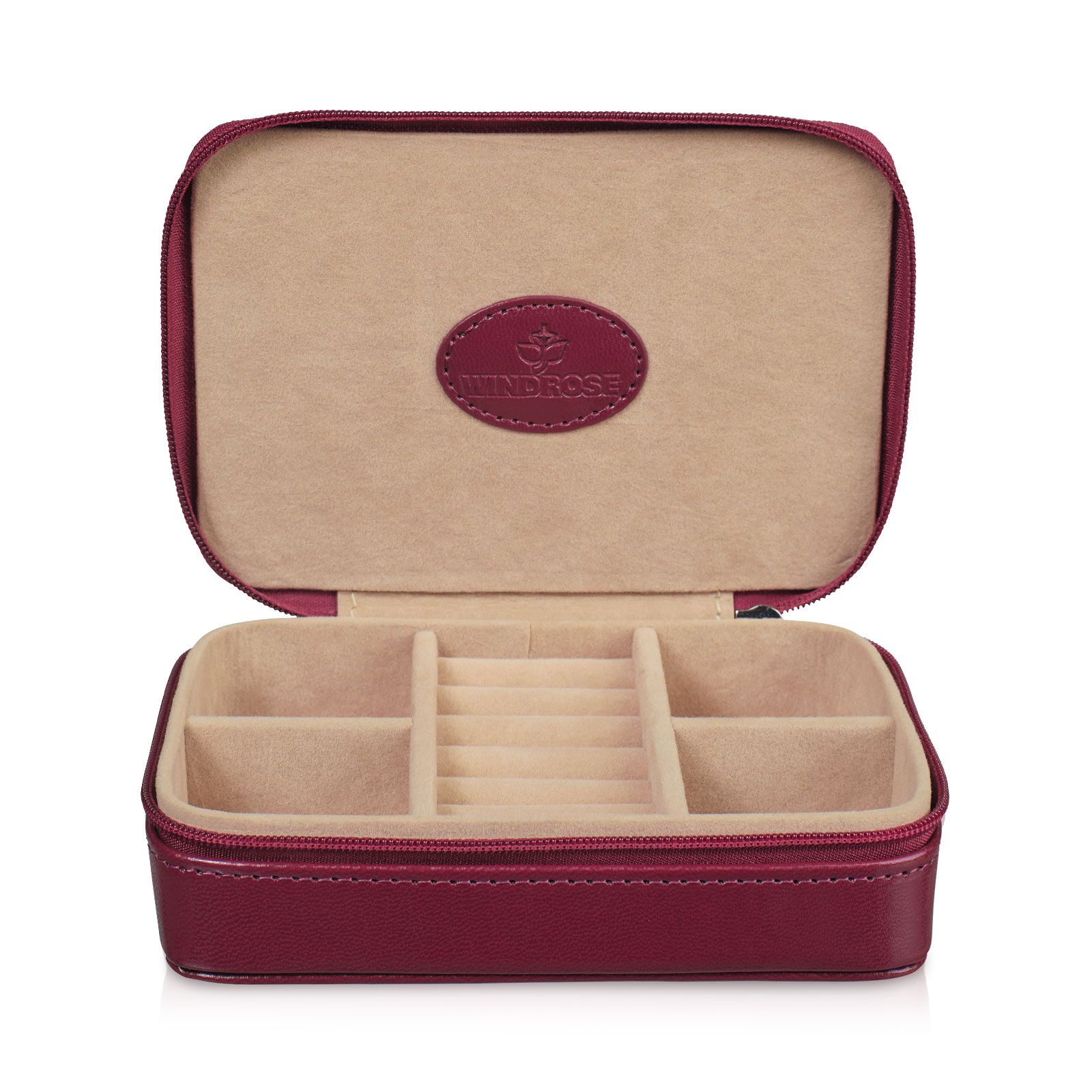 Windrose Charmbox small Merino - Red