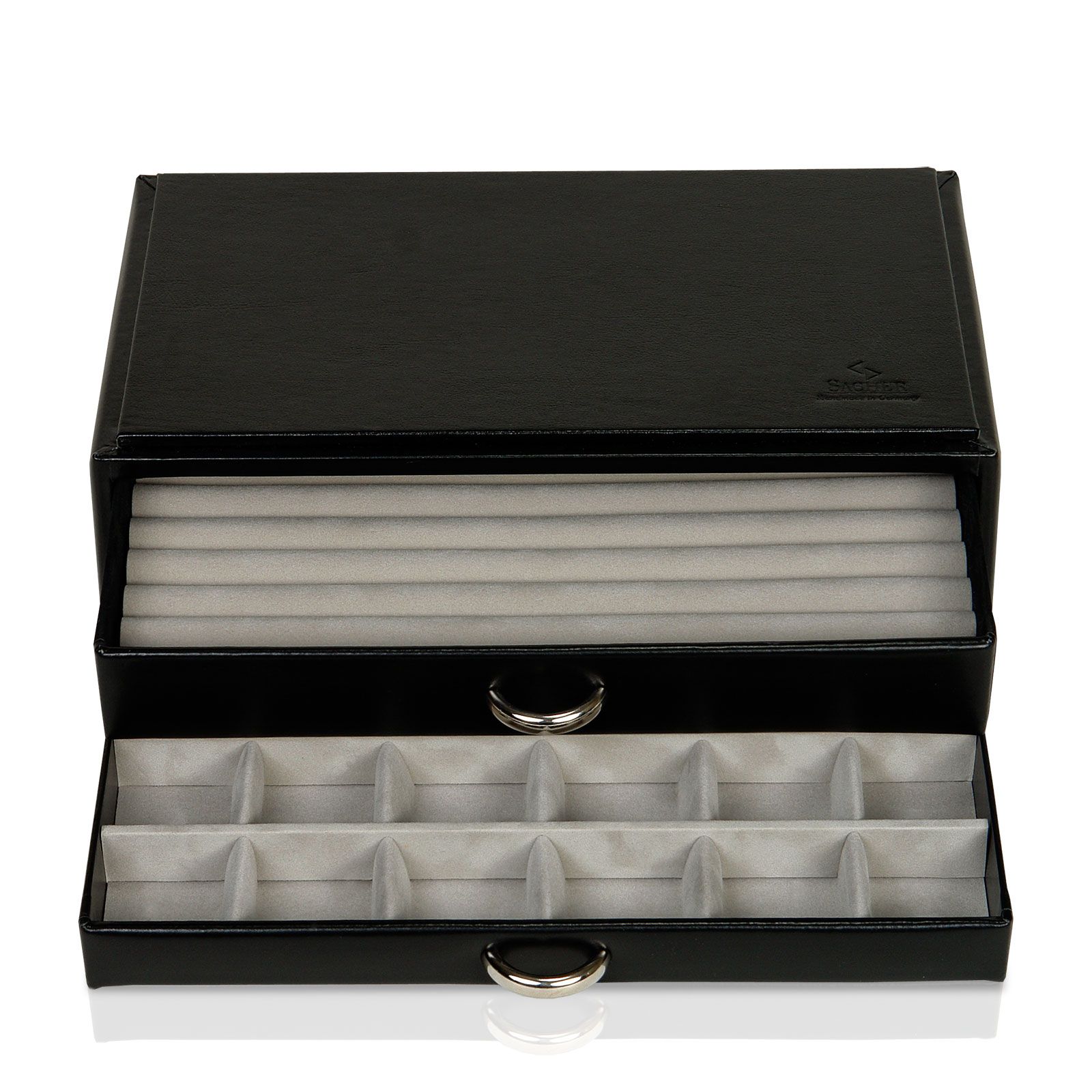 Sacher Jewelry Box Vario / Ring Box - Black