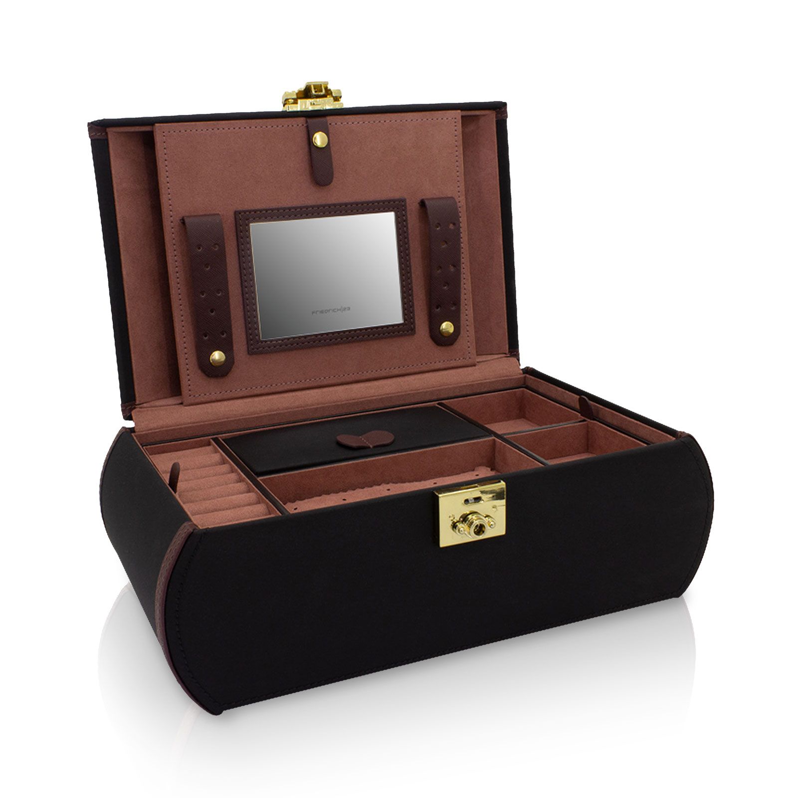 Friedrich23 Jewelry Case Flat, Copenhagen 2.0 - Black - Black